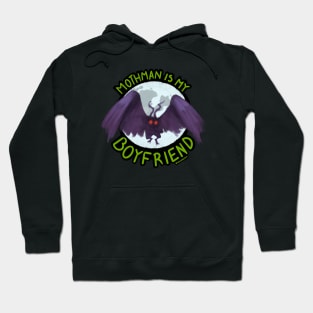 Mothman is my Boyfriend — Purple Hoodie